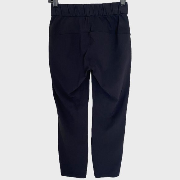 Lululemon On The Fly Pants Black Women's Size 2 Athletic Relaxed Fit Ankle 7/8 - Picture 4 of 9